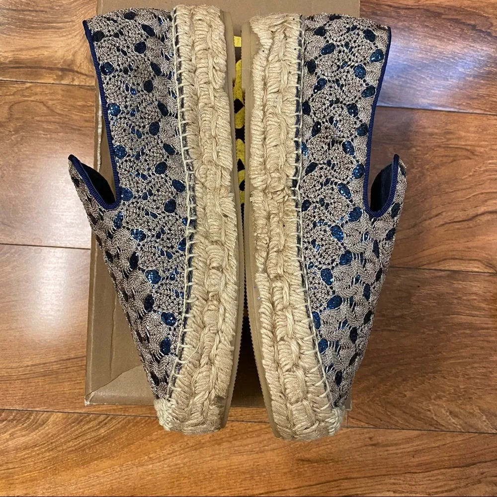 ASH XEM Espadrilles Gold & Blue - Picture 8 of 13